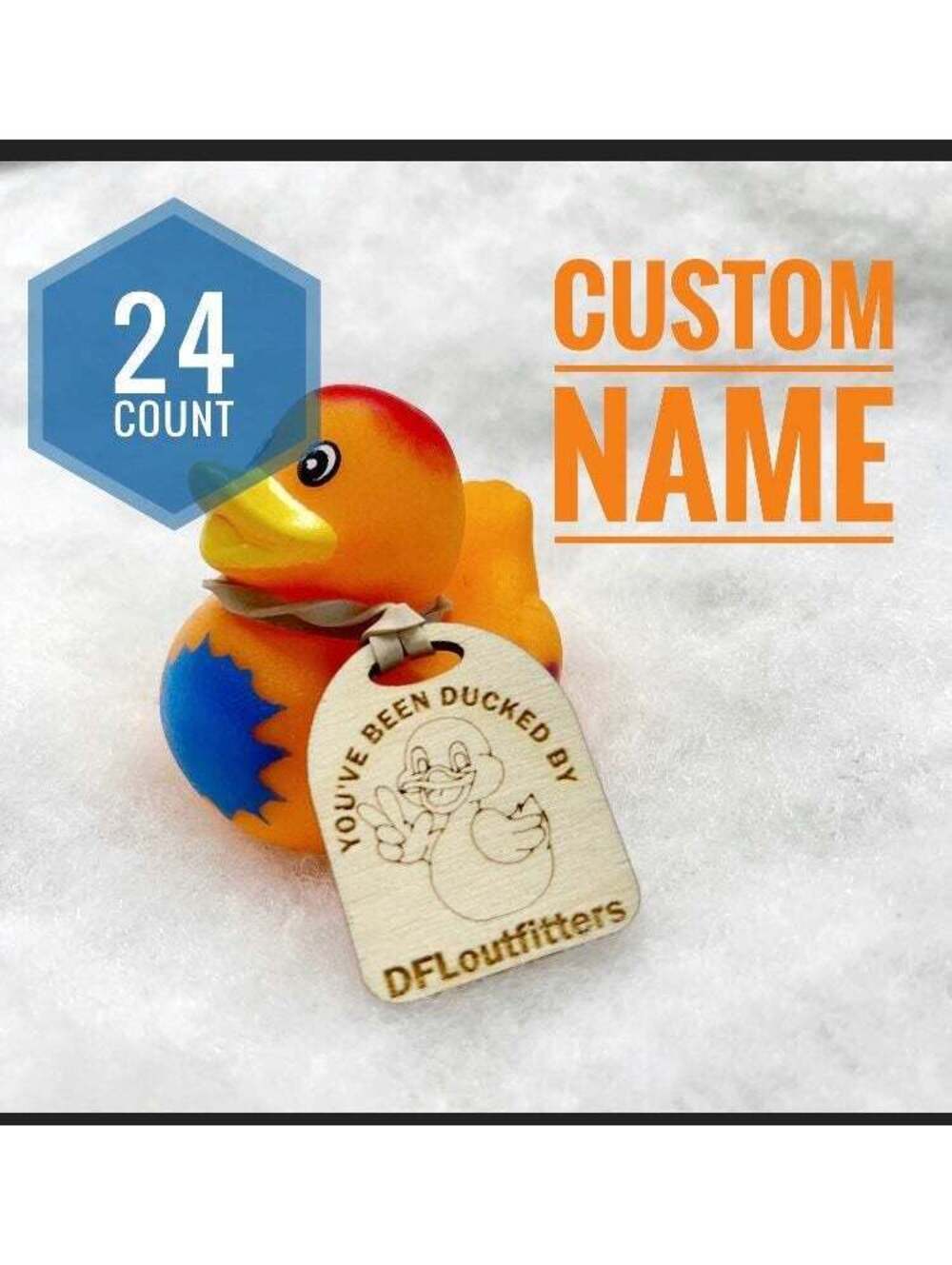 Jeep Duck Tags, Customizable, Rubber Duck Tags, 24ct